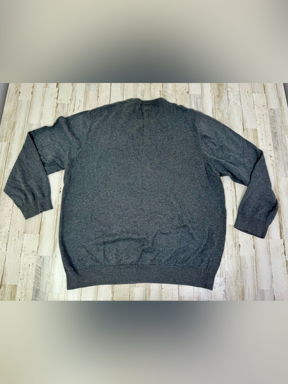 Old Navy Men's XXL Sweater Crewneck Heathered Gray Soft Knit Pullover - Picture 12 of 14